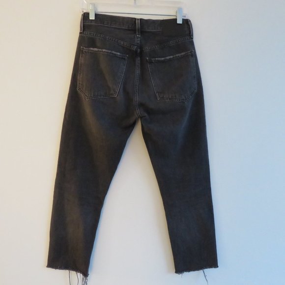 AGOLDE X ARITZIA TALULA High Rise Taper Jeans in Faded Black - Size US 25 - Picture 8 of 16